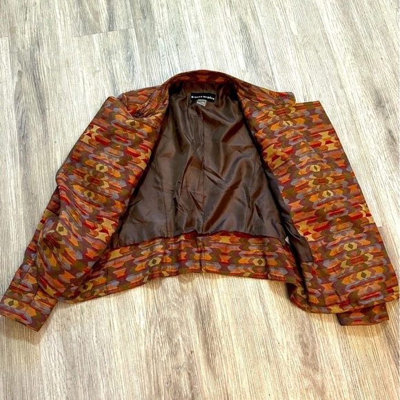 Bianca Nygard Gorgeous Patterned Jacket With Lace Up Details - Picture 4 of 16